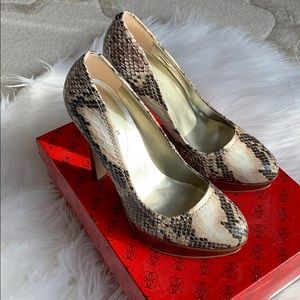 Guess snakeskin heels